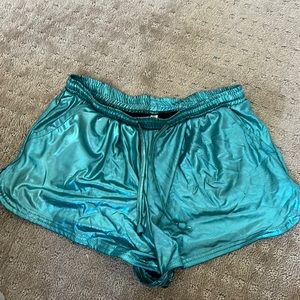 Metallic Teal Short